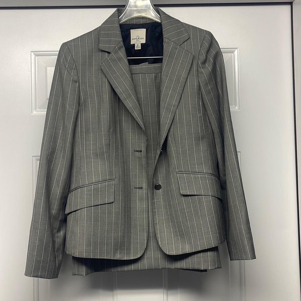 Grey stripe suit